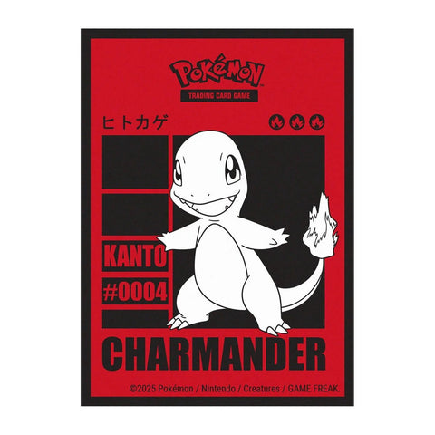 Charmander Pokémon kortų įmautės 65 vnt – premium apsauga