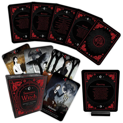 Seasons of the Witch: Samhain orakulo kortos, prabangus 60 kortų leidimas