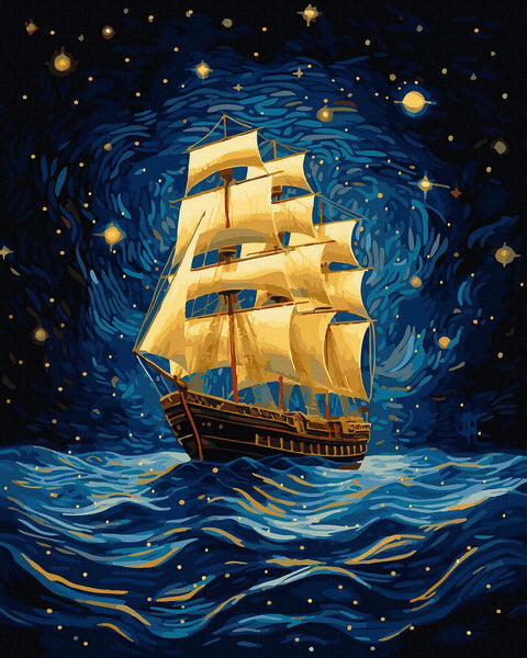 Tapybos rinkinys "Golden sails"