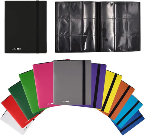 Juodas PRO-Binder segtuvas Pokémon kortelėms, 9 kišenės, 360 vietų