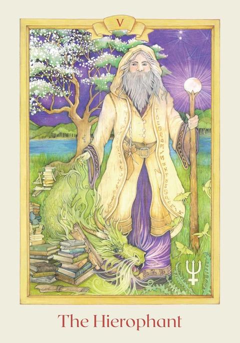 Celtic Elemental Tarot kortos – magiška Gralio išminties kaladė