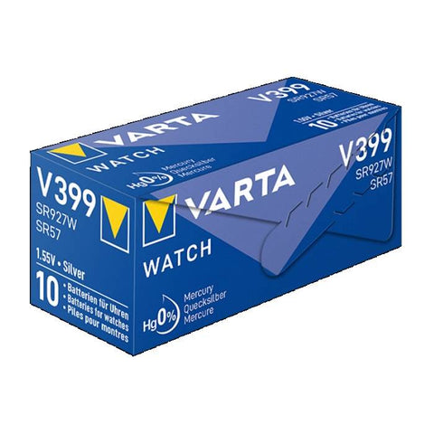 Varta 399 SR927W sidabro oksido laikrodžio baterijos 10 vnt.