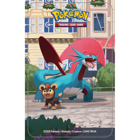 Pokémon TCG Lumiose City Mini Tin Salamence – 2 papildymo pakuotės (EN)