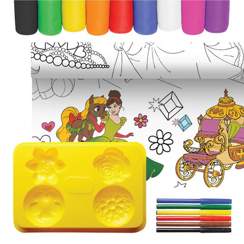 Kūrybinis rinkinys vaikams „Gėlės“ 4 in 1 su plastilinu