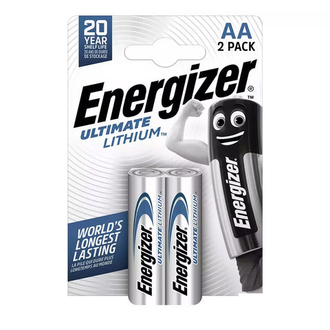 Energizer Ultimate AA ličio baterijos 1.5V, rinkinys 2 vnt.