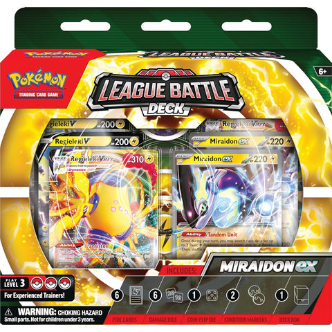 Pokémon TCG Miraidon ex League Battle kovinė kortų kaladė