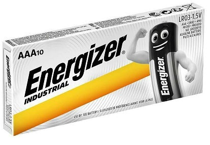 Energizer Industrial AAA šarminės baterijos, 10 vnt.