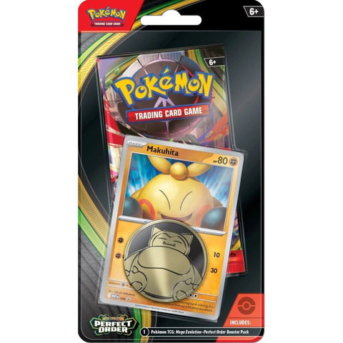 Pokémon TCG Mega Evolution Perfect Order blisteris Makuhita + promo, moneta