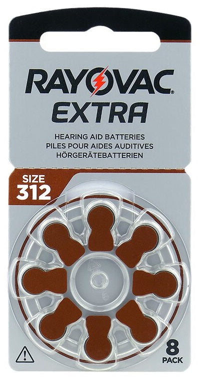 Rayovac Extra 312 klausos aparatų baterijos, rinkinys 80 vnt.