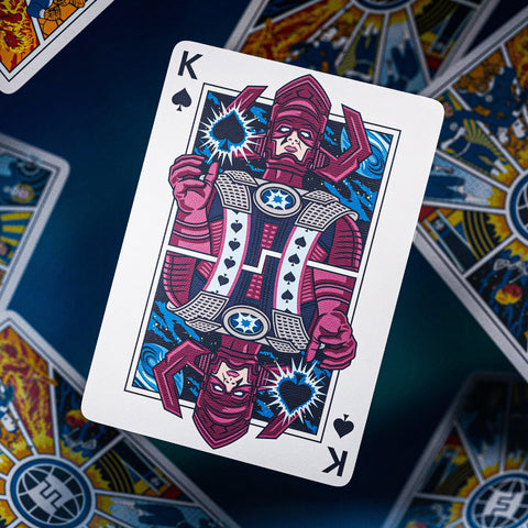 Marvel Fantastic Four žaidimo kortos – Theory11, pokeriui ir kolekcionieriams