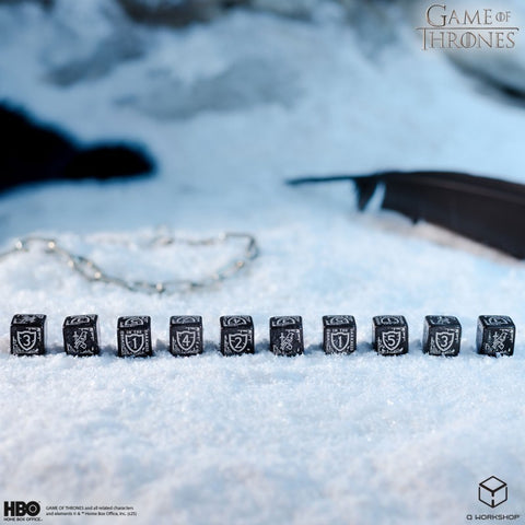 Sostų karai: Nakties sargybos D6 kauliukai 10 vnt. stalo žaidimams – Q-Workshop