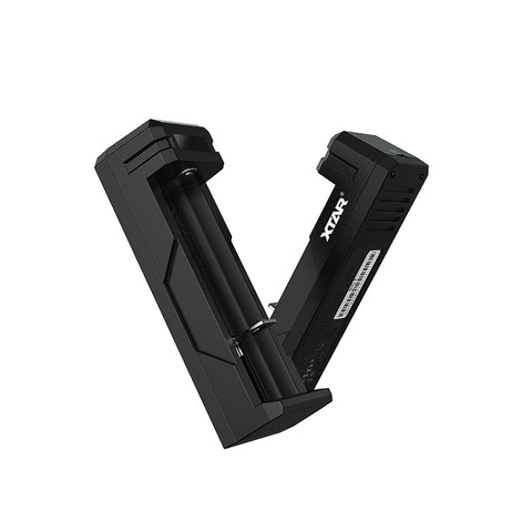 XTAR SC1 2A greitas baterijų įkroviklis 18650/21700 su USB