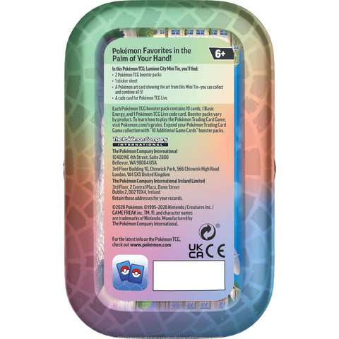 Pokémon TCG Lumiose City Mini Tin Salamence – 2 papildymo pakuotės (EN)