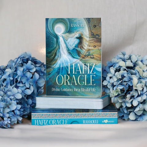 Hafizo orakulo kortos Blue Angel – 44 kortų, įkvepiančios iliustracijos