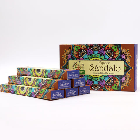 Natūralūs sandalmedžio masala smilkalų lazdelės – meditacijai ir jogai