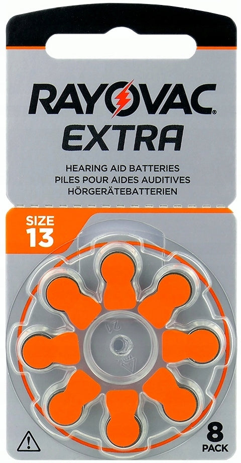 Rayovac Extra Advanced 13 klausos aparatų baterijos, 80 vnt.
