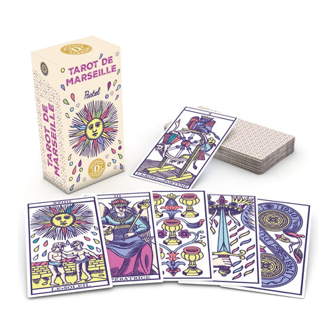 Dusserre Tarot de Marseille Pastel taro kaladė, 80 kortų