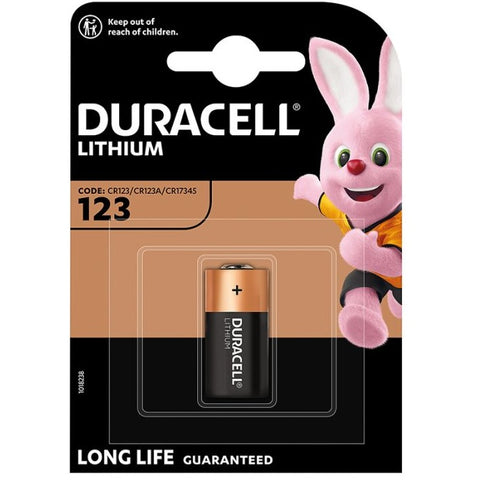 Duracell CR123 ličio baterija 3V fotoaparatams ir žibintuvėliams