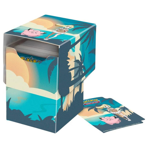 Pokémon Lillie ir Clefairy Flex kortų dėžutė 100+ kortų, Ultra Pro