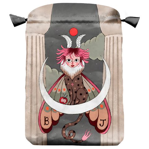 Satininis Tarot kortų maišelis Wicked Moon, Lo Scarabeo, 16×24 cm