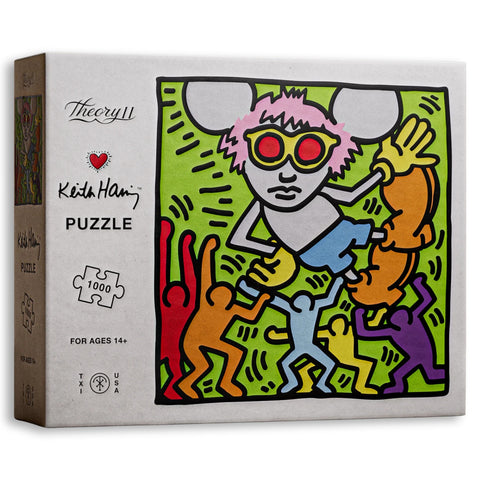 Keith Haring „Andy Mouse“ dėlionė 1000 detalių – pop meno gerbėjams