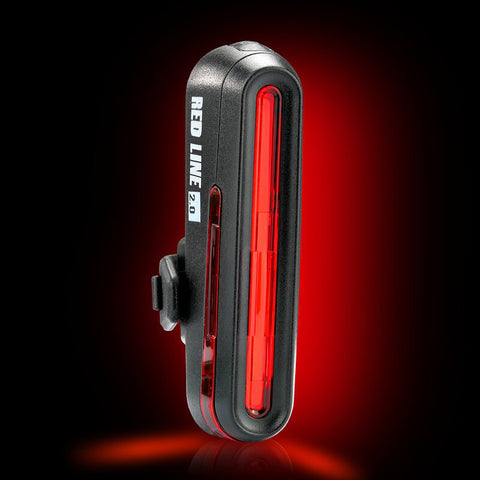Mactronic Red Line 2.0 galinis dviračio žibintas 20 lm USB-C 360°