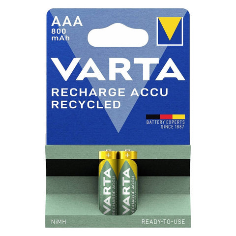 Varta Recycled AAA įkraunamos baterijos 800 mAh, 2 vnt.
