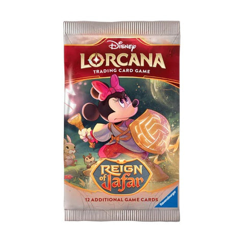Disney Lorcana TCG: Reign of Jafar Booster – 12 kortų pakelis (anglų)