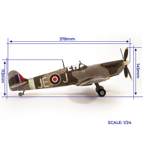 Supermarine Spitfire Mk IXc EN398 – 1:24 kolekcinis PREMIUM lėktuvo modelis (OcCre)