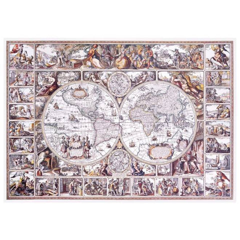 Medinė dėlionė žemėlapis Didžiųjų geografinių atradimų amžius, 200 detalių