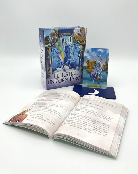 Dangiškų Vienaragių Taro ir Orakulo kaladė – Llewellyn, 78 kortos