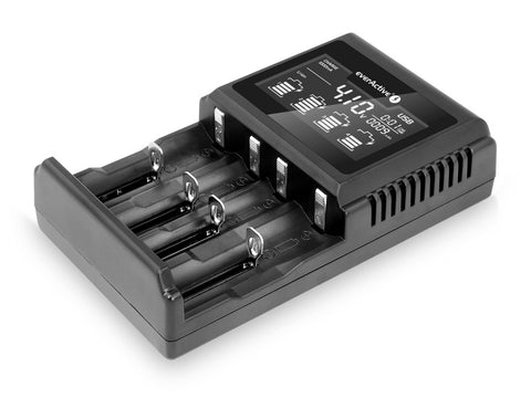 everActive UC-4000 universalus baterijų įkroviklis Ni-MH Li-Ion LCD