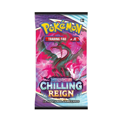 Pokémon TCG Sword & Shield: Chilling Reign papildymas – 10 kortų, anglų k.