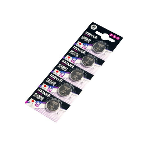 Maxell CR2032 ličio monetinės baterijos 3V, rinkinys 5 vnt.