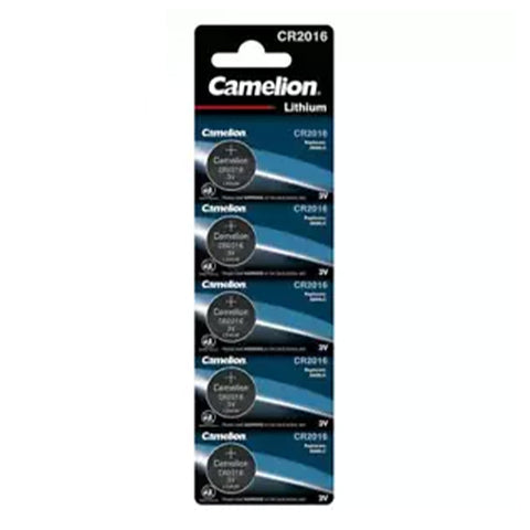 Camelion CR2016 ličio monetinės baterijos 3V, rinkinys 5 vnt.