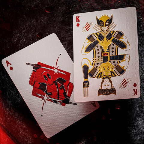 Deadpool žaidimo kortos Theory11 – kolekcinės, pokerio dydžio, pagaminta JAV