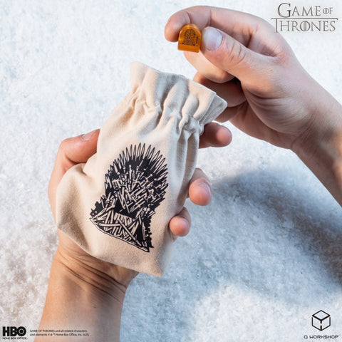 Sostų karai: Geležinio Sosto medvilninis kauliukų maišelis – Q Workshop