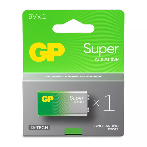 GP 9V Super Alkaline 6LR61 baterija kasdieniams prietaisams