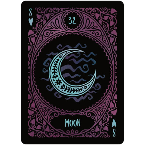 Folk Art Lenormand liaudies meno būrimo kortos, spalvinga kaladė