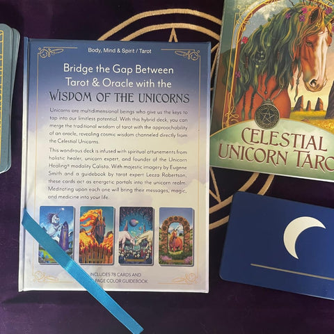 Dangiškų Vienaragių Taro ir Orakulo kaladė – Llewellyn, 78 kortos