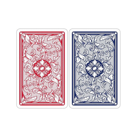 Copag Legacy bridžo kortos, 2 kaladės, premium PVC, raudona/mėlyna