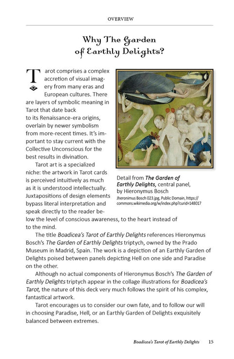 Boadicea’s Tarot of Earthly Delights – 80 Taro kortų, anglų k., su vadovu