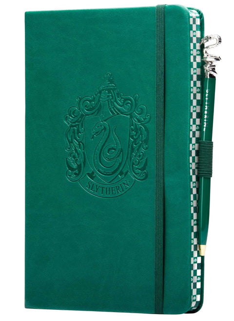 Harry Potter Slytherin užrašinė su rašikliu, veganiška oda, 184 psl, fanams
