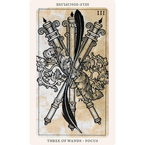 Viduramžių Plunksnos Taro kortos – Blue Angel, 80 kortų rinkinys