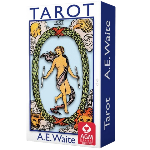 A. E. Waite Taro Mėlynas leidimas – 78 kortos, portugalų versija, AGM