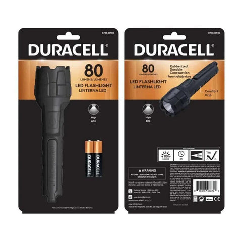 Duracell guminis LED prožektorius 80 lm, atsparus smūgiams