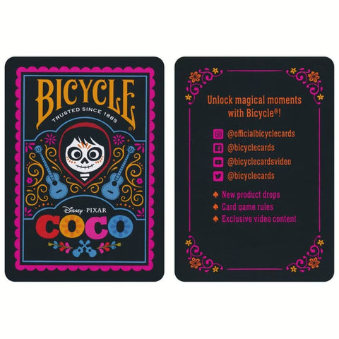 Bicycle Disney Coco kortos – holografinė dėžutė, pokeriui, kolekcionieriams