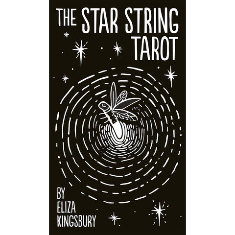 Star String Tarot taro kortos – juodai baltos gamtos ir kosmoso kaladė