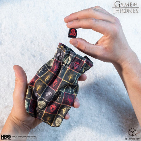 Sostų karai kauliukų maišelis su Westeros herbais, RPG – Q Workshop