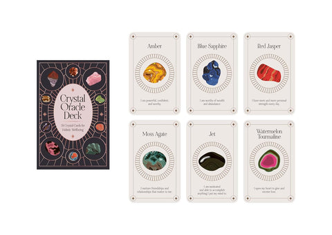 Kristalų orakulo kortos (78 kortų) su gidu – Leaping Hare Press